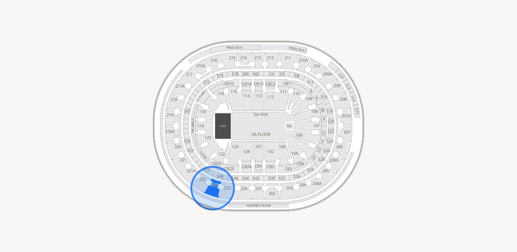 Xfinity Mobile Arena Seating Chart