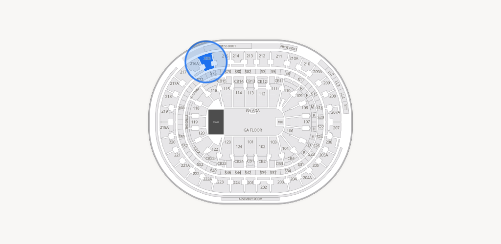 Xfinity Mobile Arena Seating Chart