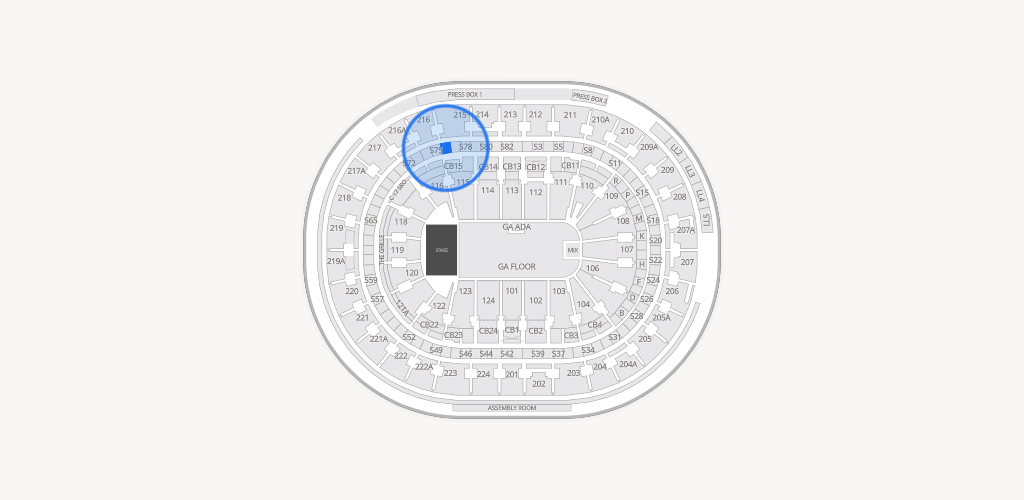 Xfinity Mobile Arena Seating Chart