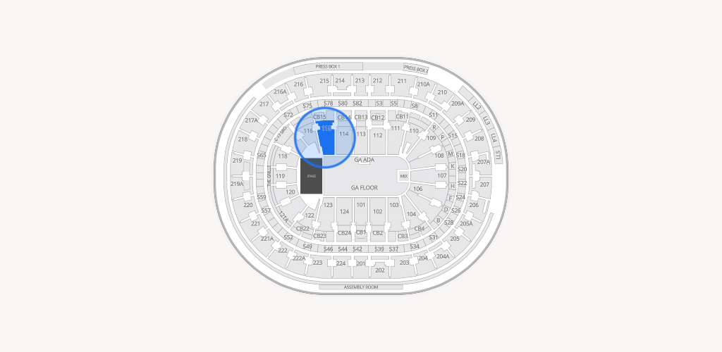 Xfinity Mobile Arena Seating Chart