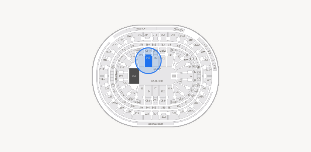Xfinity Mobile Arena Seating Chart