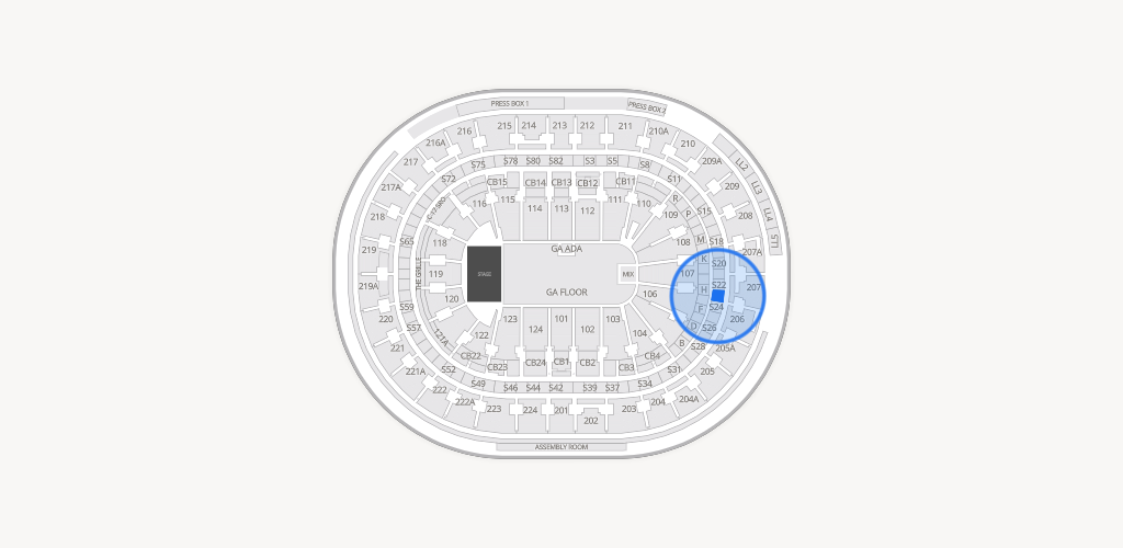 Xfinity Mobile Arena Seating Chart
