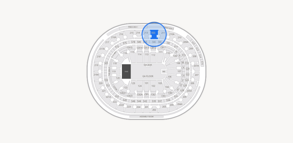 Xfinity Mobile Arena Seating Chart
