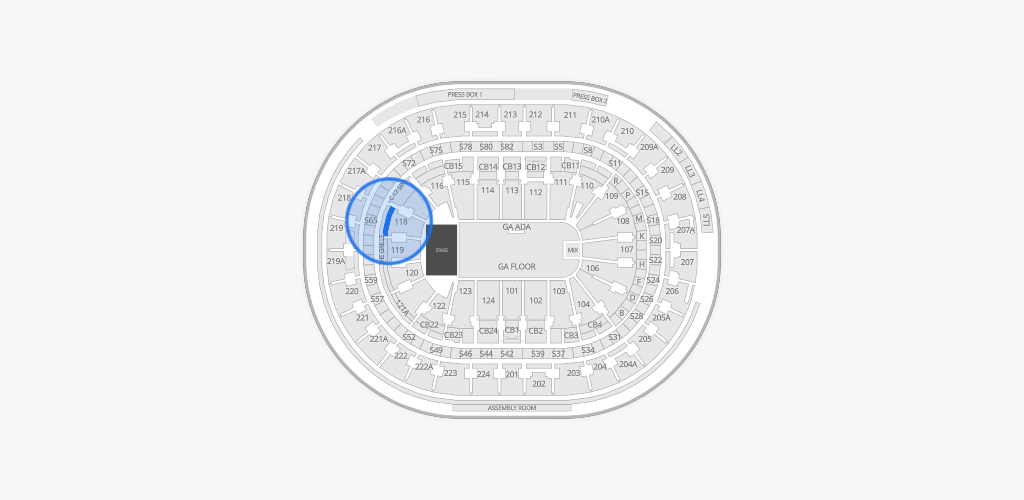 Xfinity Mobile Arena Seating Chart