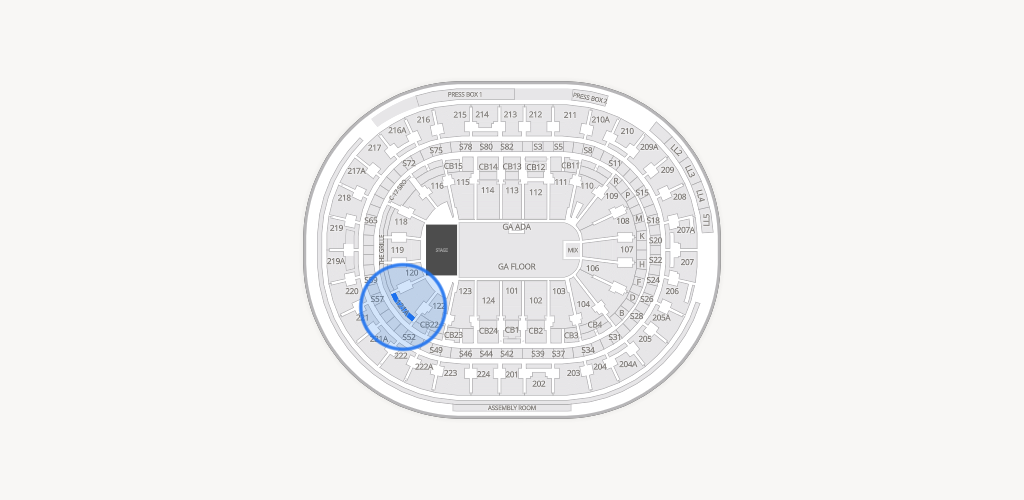 Xfinity Mobile Arena Seating Chart