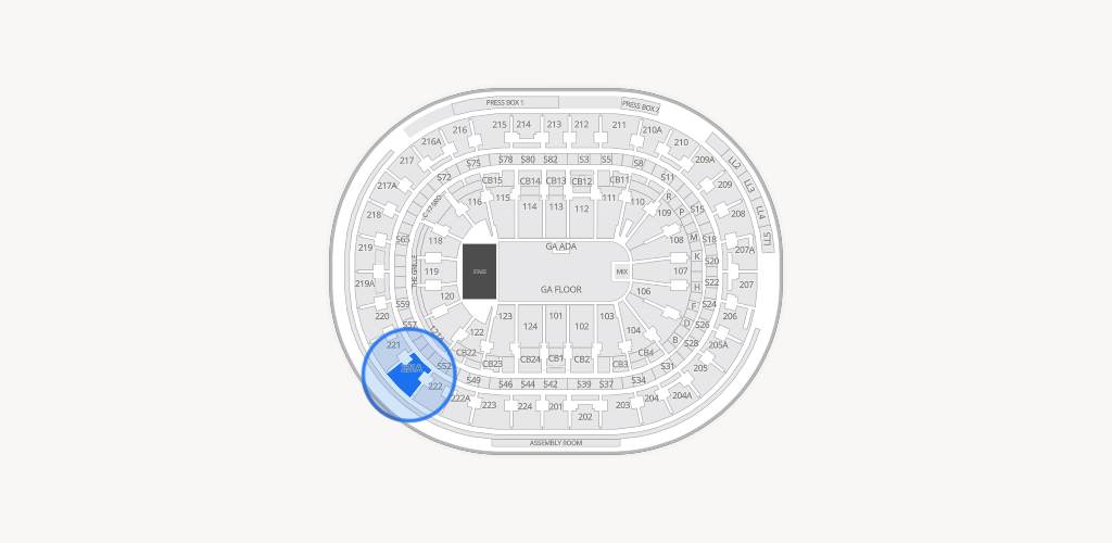 Xfinity Mobile Arena Seating Chart
