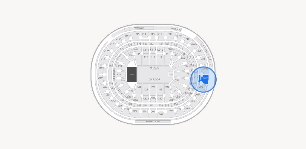 Xfinity Mobile Arena Seating Chart