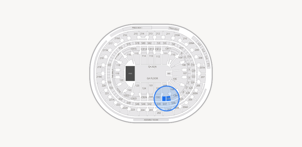 Xfinity Mobile Arena Seating Chart