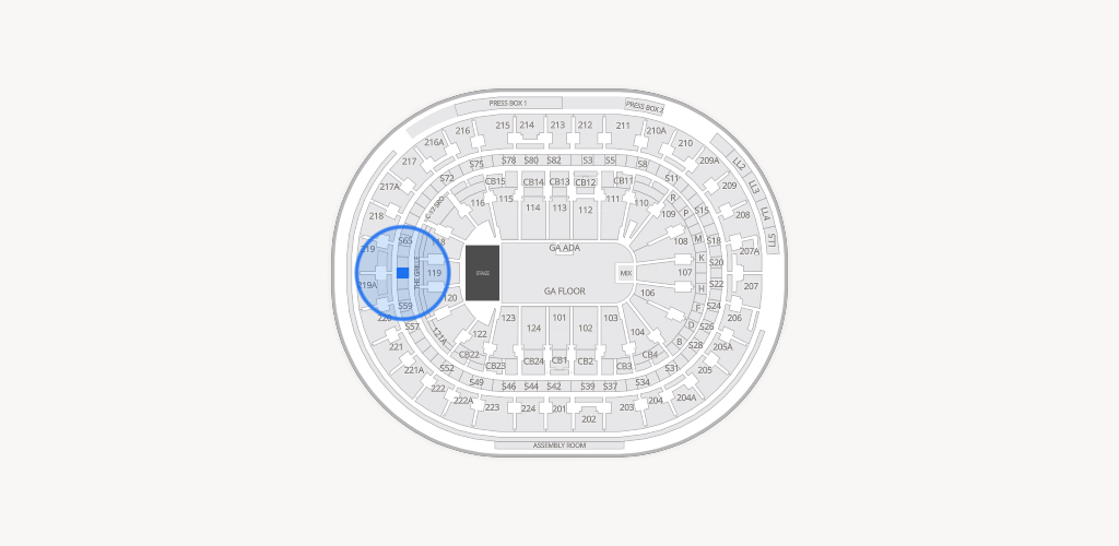Xfinity Mobile Arena Seating Chart