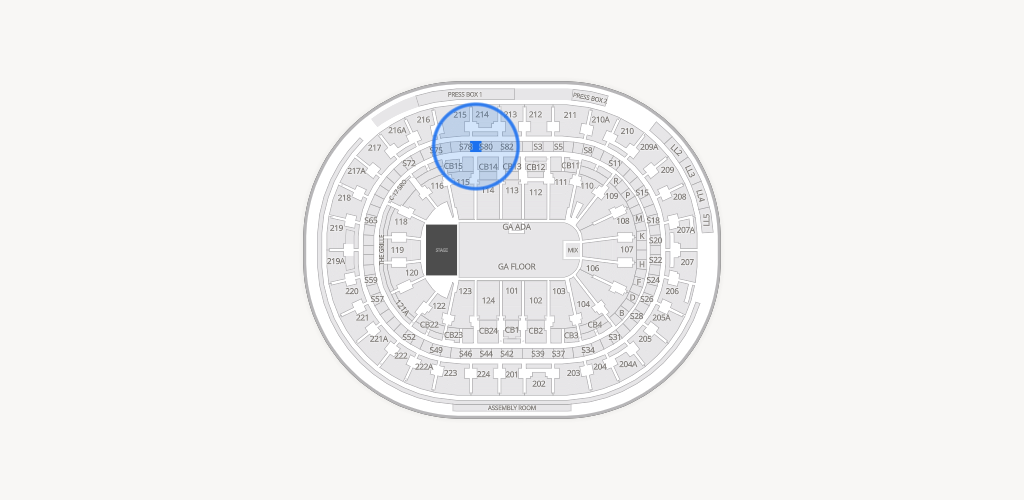 Xfinity Mobile Arena Seating Chart