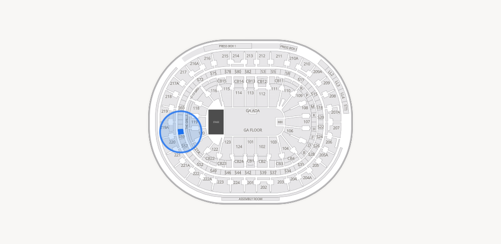 Xfinity Mobile Arena Seating Chart