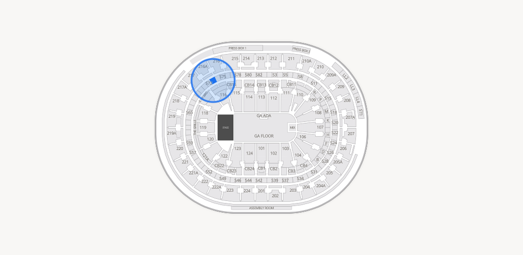 Xfinity Mobile Arena Seating Chart