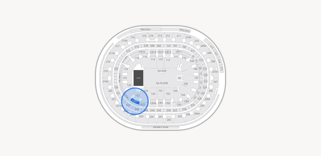 Xfinity Mobile Arena Seating Chart