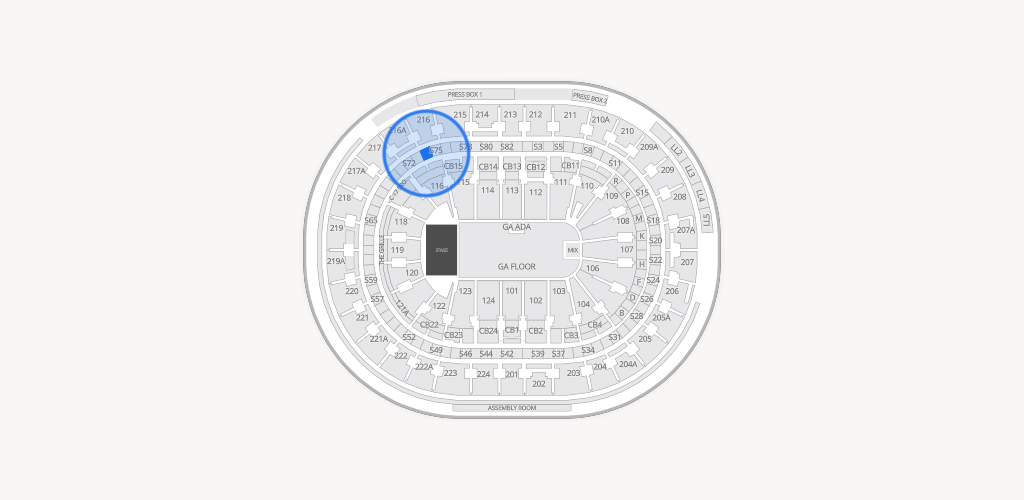 Xfinity Mobile Arena Seating Chart