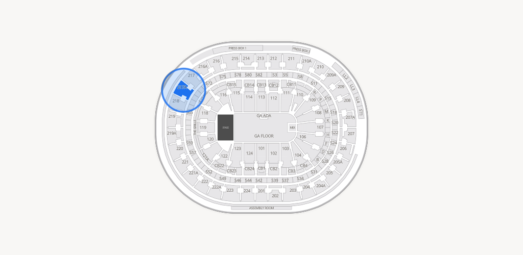 Xfinity Mobile Arena Seating Chart