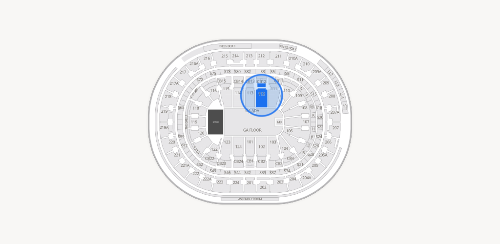 Xfinity Mobile Arena Seating Chart