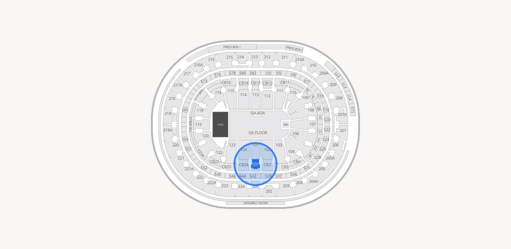 Xfinity Mobile Arena Seating Chart
