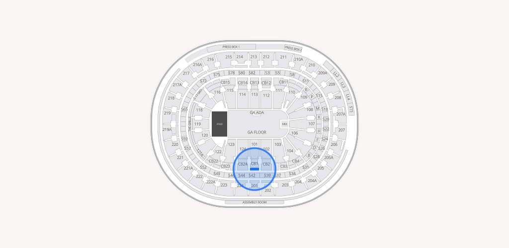 Xfinity Mobile Arena Seating Chart