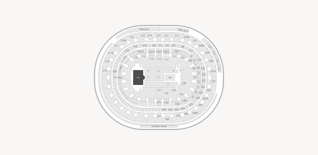 Xfinity Mobile Arena Seating Chart