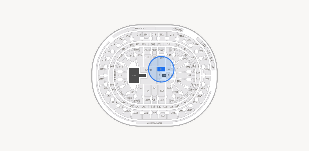 Xfinity Mobile Arena Seating Chart