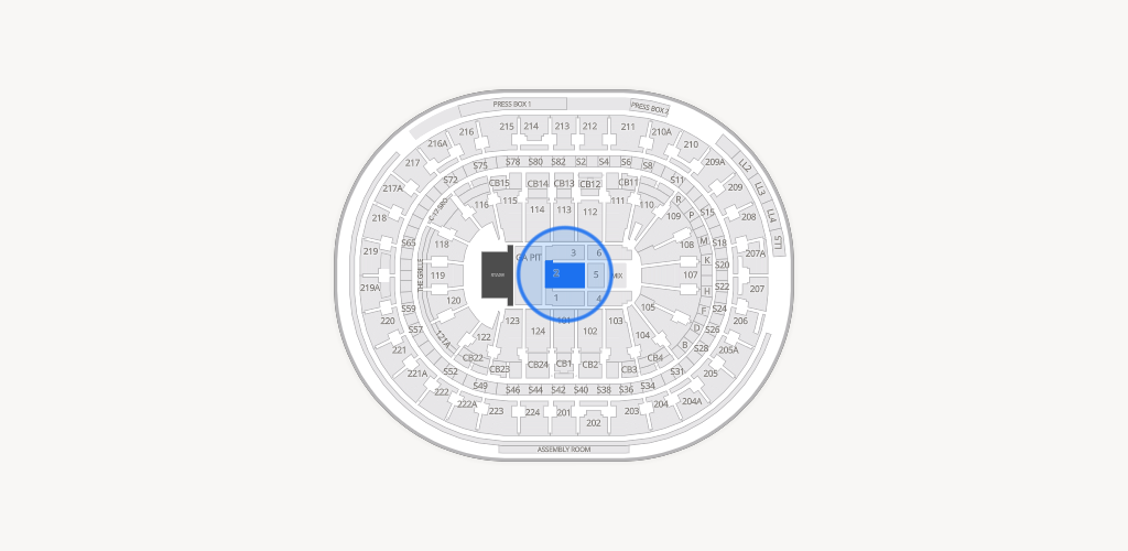 Xfinity Mobile Arena Seating Chart