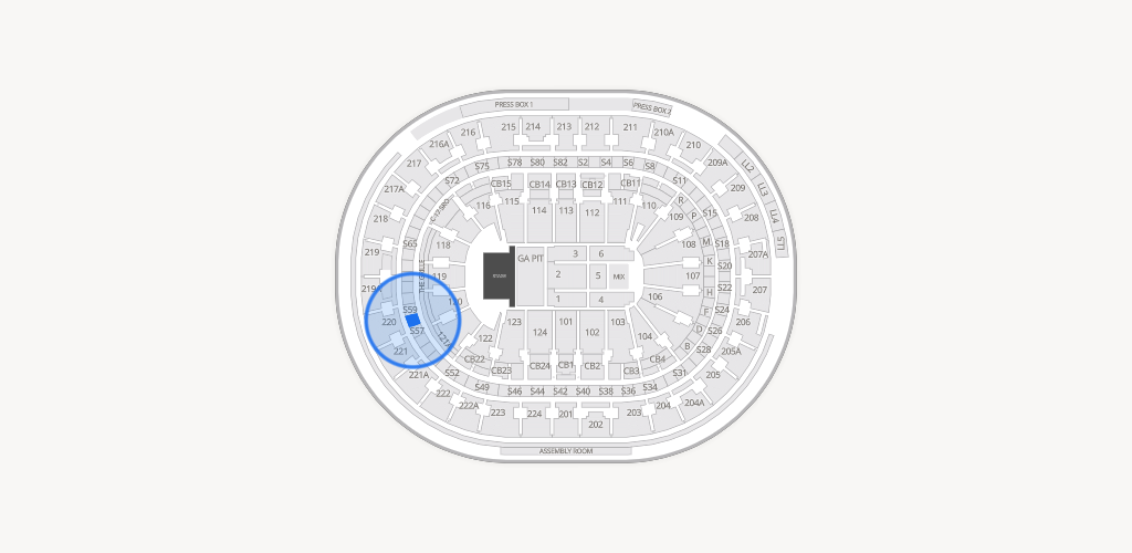 Xfinity Mobile Arena Seating Chart