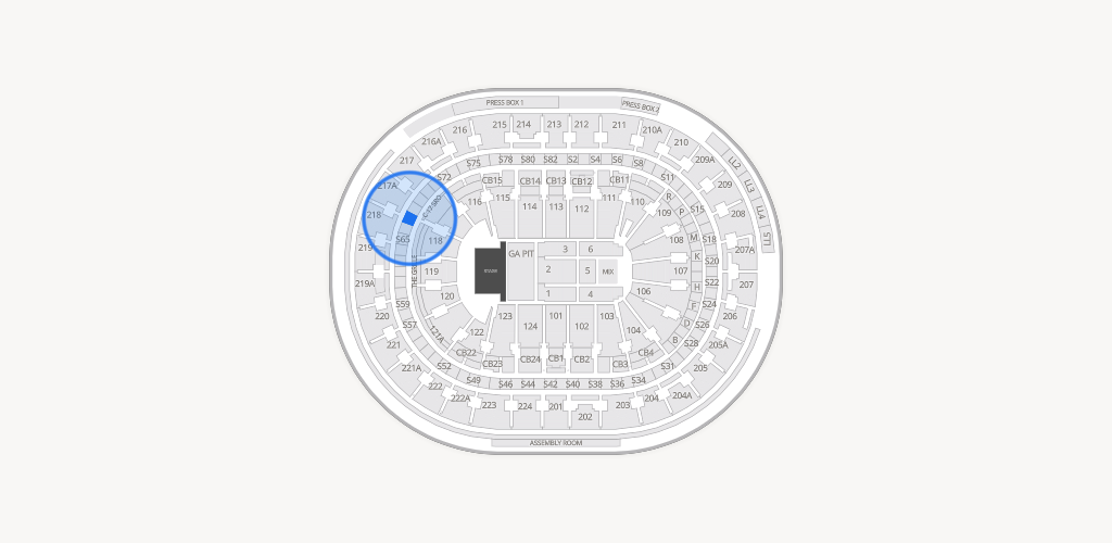 Xfinity Mobile Arena Seating Chart