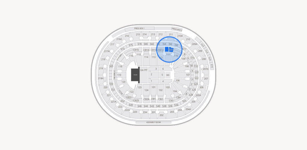 Xfinity Mobile Arena Seating Chart