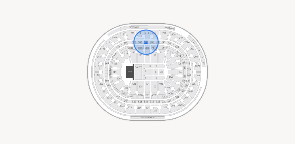 Xfinity Mobile Arena Seating Chart