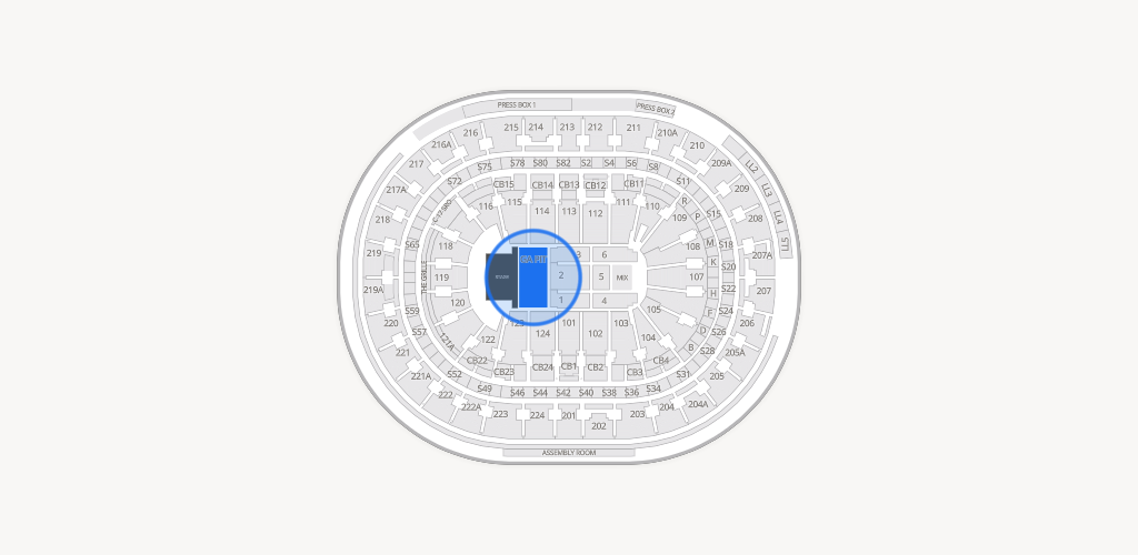 Xfinity Mobile Arena Seating Chart