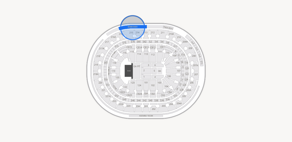 Xfinity Mobile Arena Seating Chart