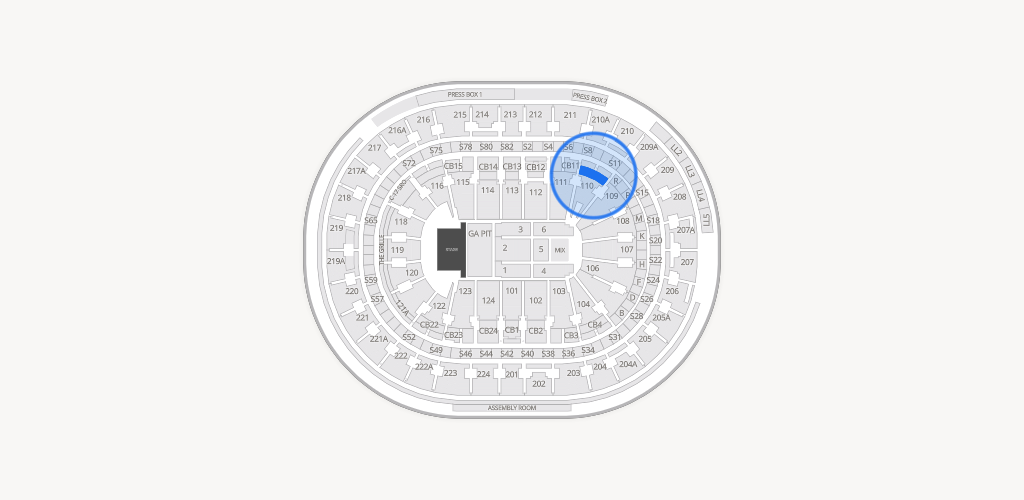 Xfinity Mobile Arena Seating Chart
