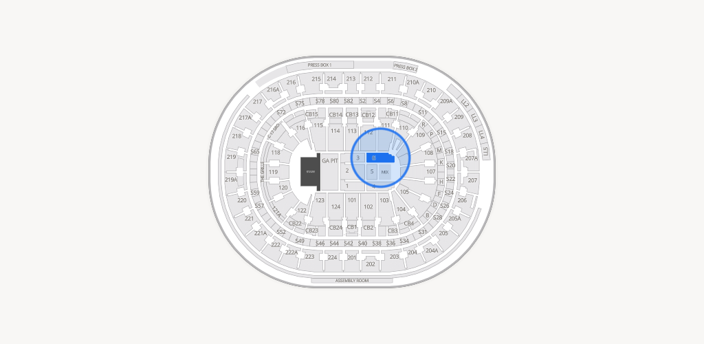 Xfinity Mobile Arena Seating Chart