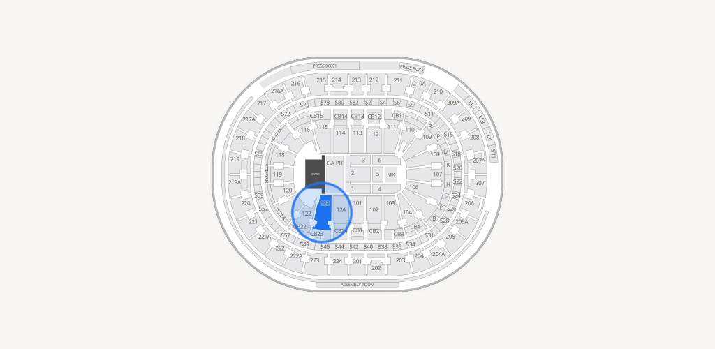 Xfinity Mobile Arena Seating Chart