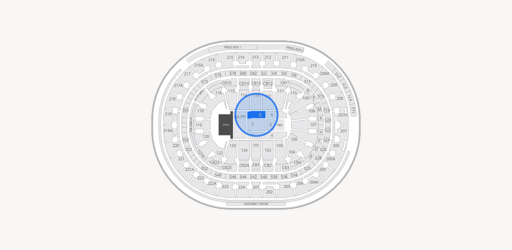 Xfinity Mobile Arena Seating Chart