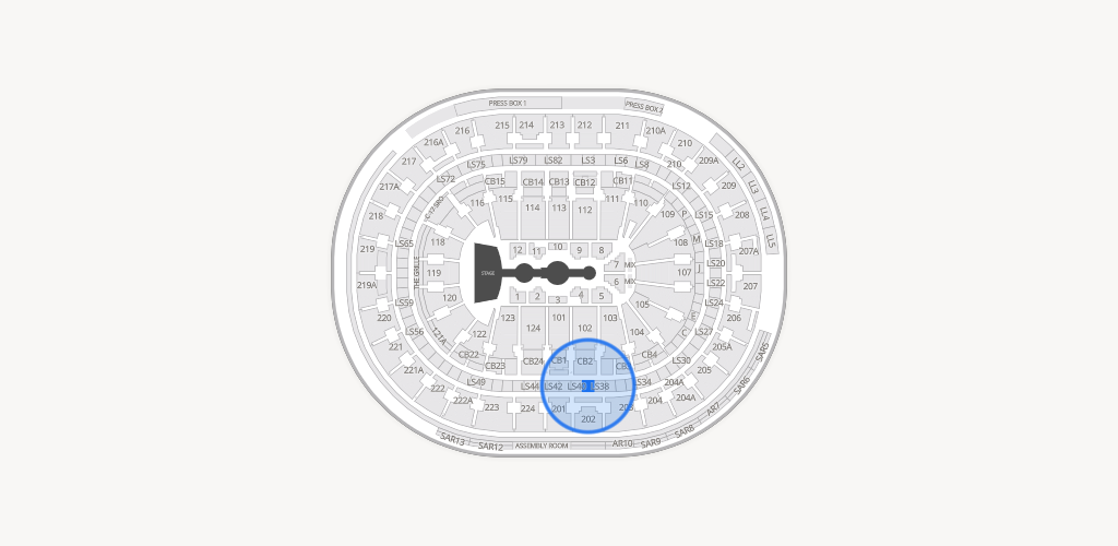Xfinity Mobile Arena Seating Chart