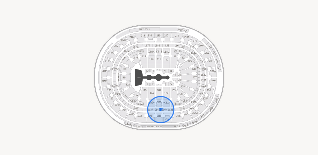 Xfinity Mobile Arena Seating Chart