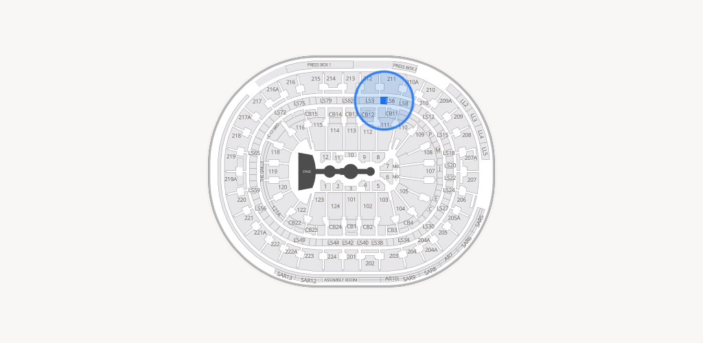Xfinity Mobile Arena Seating Chart
