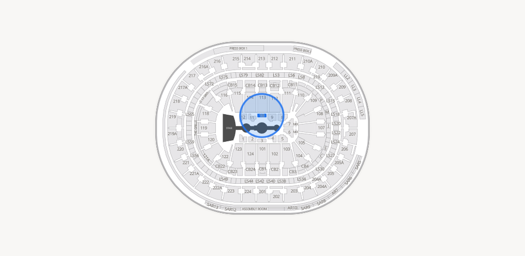 Xfinity Mobile Arena Seating Chart