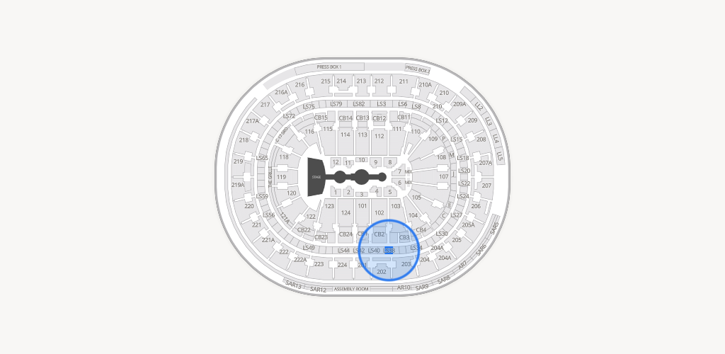 Xfinity Mobile Arena Seating Chart