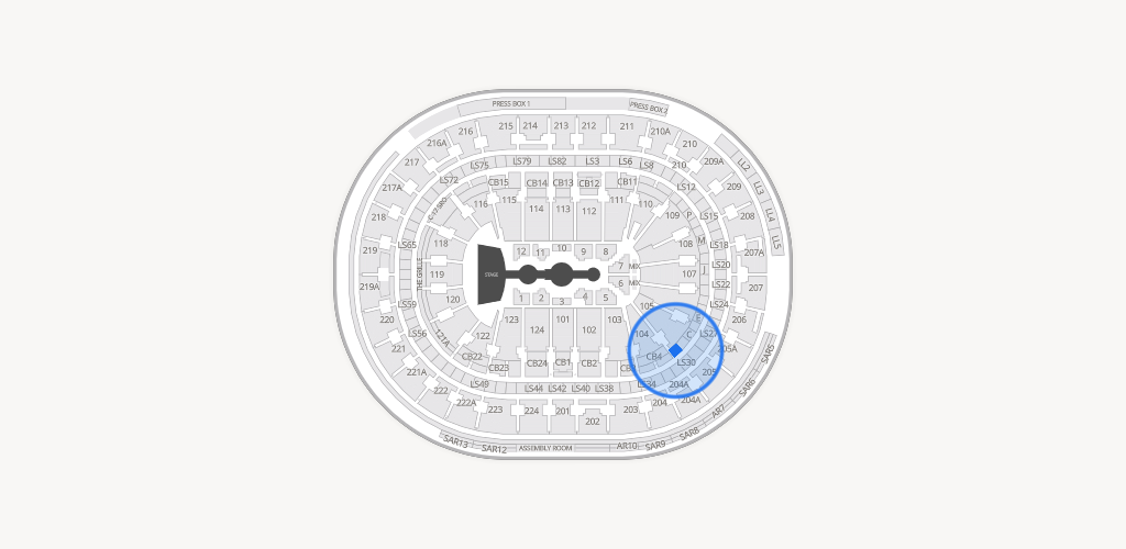 Xfinity Mobile Arena Seating Chart