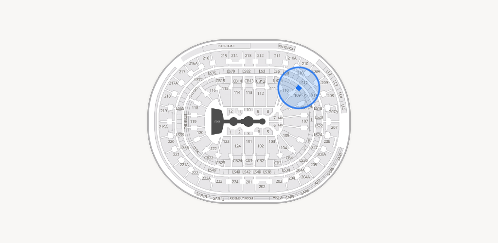 Xfinity Mobile Arena Seating Chart