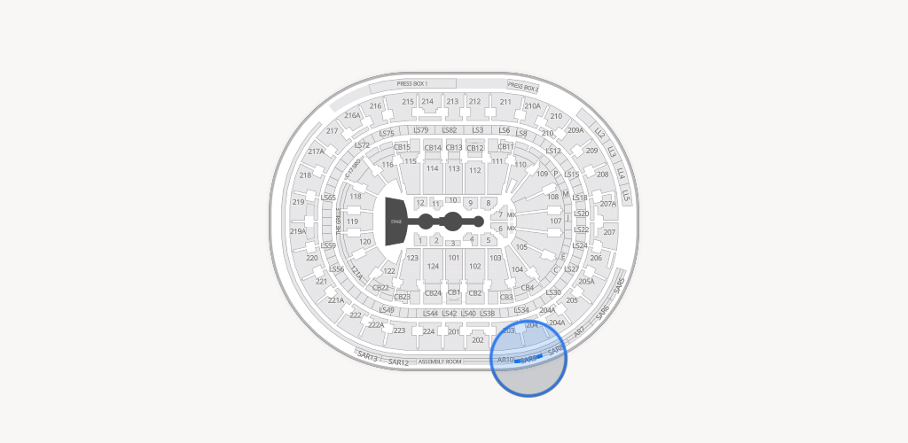 Xfinity Mobile Arena Seating Chart