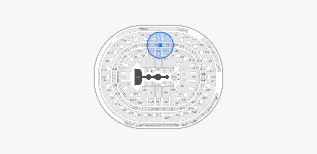 Xfinity Mobile Arena Seating Chart