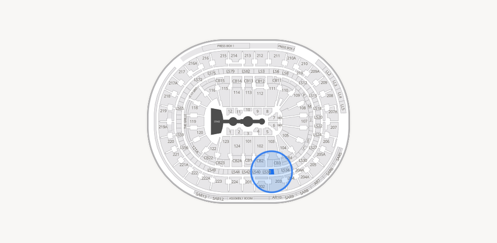 Xfinity Mobile Arena Seating Chart