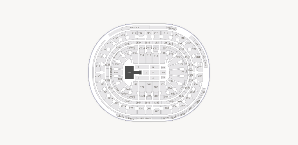 Xfinity Mobile Arena Seating Chart