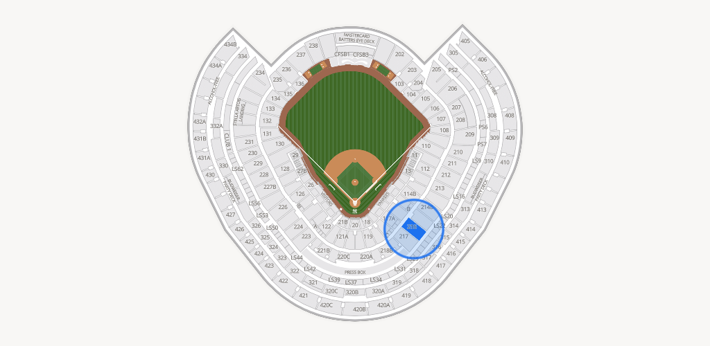 Yankee Stadium Seating Chart
