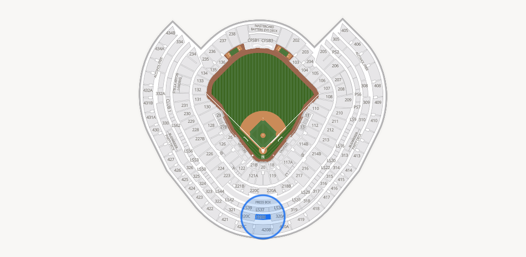 Yankee Stadium Seating Chart