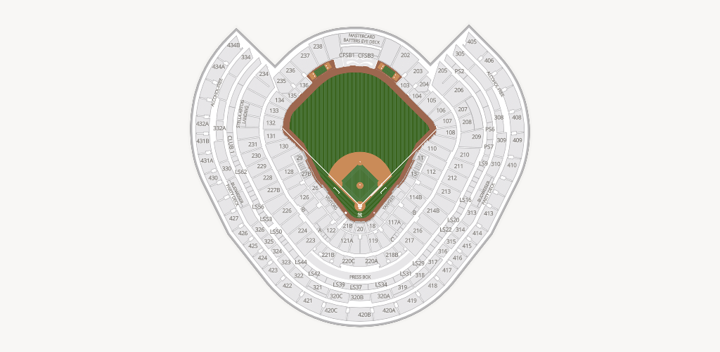 Yankee Stadium Seating Chart