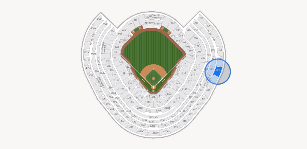 Yankee Stadium Seating Chart